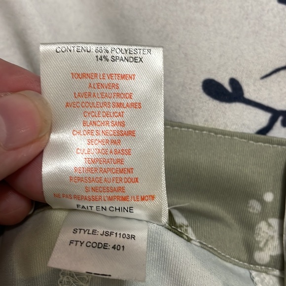 Sean John yellow & green patterned XL stretchy pants - Picture 8 of 9